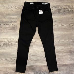 GAP Black High Waisted High Rise Skinny Jeans NEW